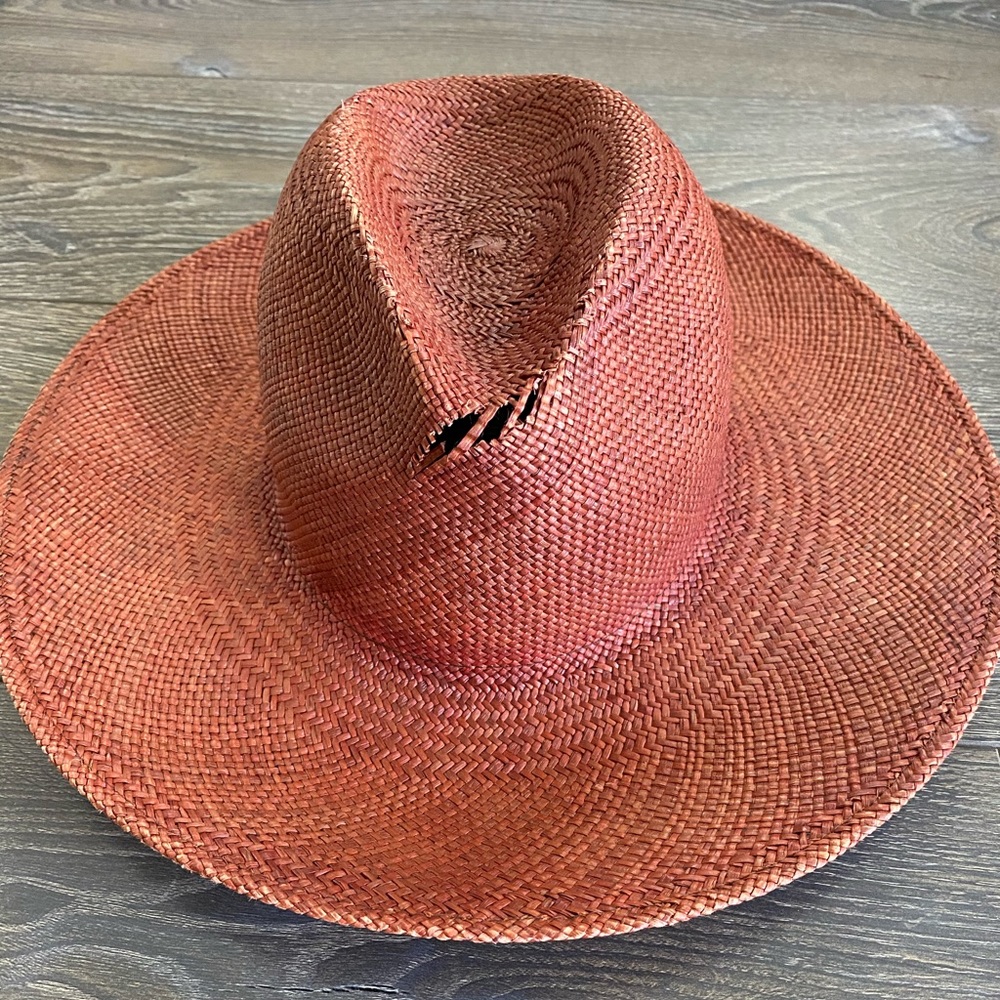 Janessa Leone 100% Panama straw hat